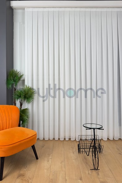 Bambu Nova Balık Sırtı Düz Tül Perde