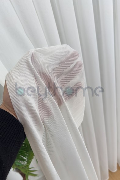 Bambu Nova Balık Sırtı Düz Tül Perde