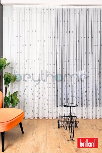 Brillant Çocuk Odası Bambu Çapalı Tül Perde