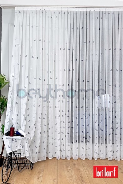 Brillant Çocuk Odası Bambu Çapalı Tül Perde