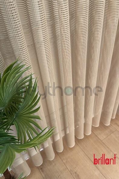 Brillant Lüx İri File Tül Perde
