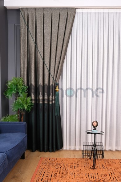 Saray Damask Desen Pano Fon Perde