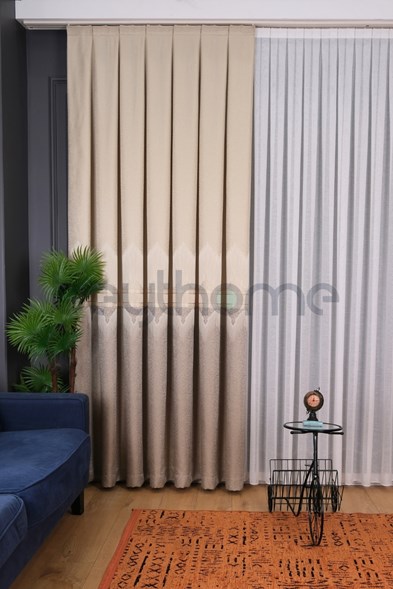 Saray Damask Desen Pano Fon Perde