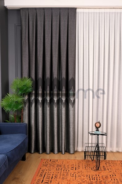 Saray Damask Desen Pano Fon Perde
