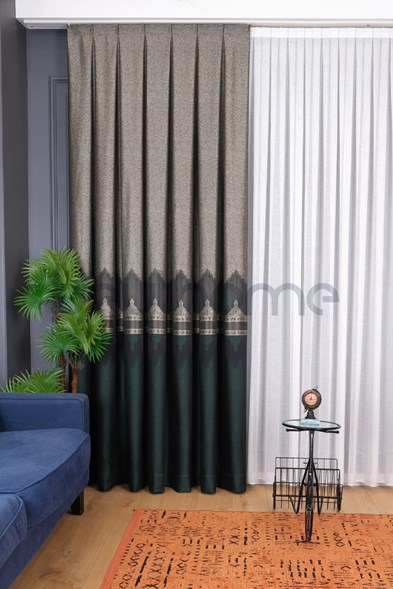 Saray Damask Desen Pano Fon Perde