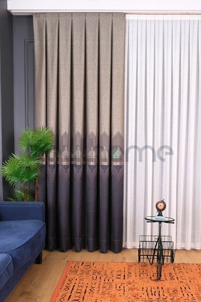Saray Damask Desen Pano Fon Perde