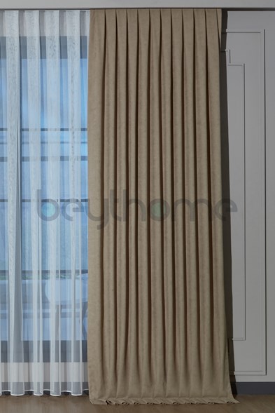 Taş Fon Perde Sık Pile  X 2.5