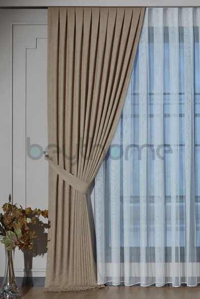 Taş Fon Perde Sık Pile  X 2.5
